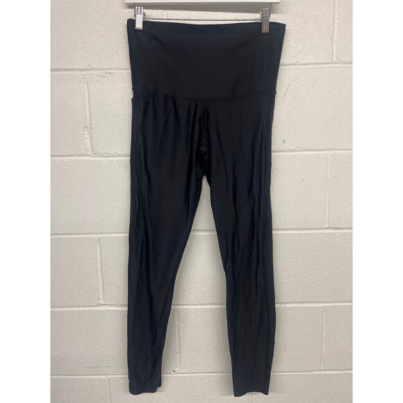 Isabella Oliver Sz 1/small s  Black Active Econyl Maternity Over Bump Leggings - Picture 3 of 7